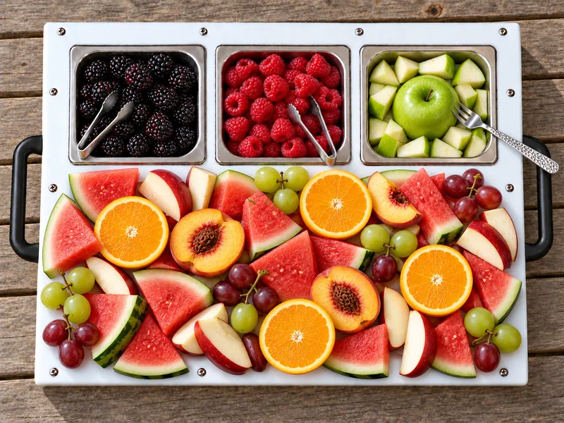 Fruit spread on a DisplayPrep board