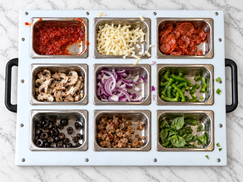DisplayPrep Grand Grid board, 9 × 1/9 pans